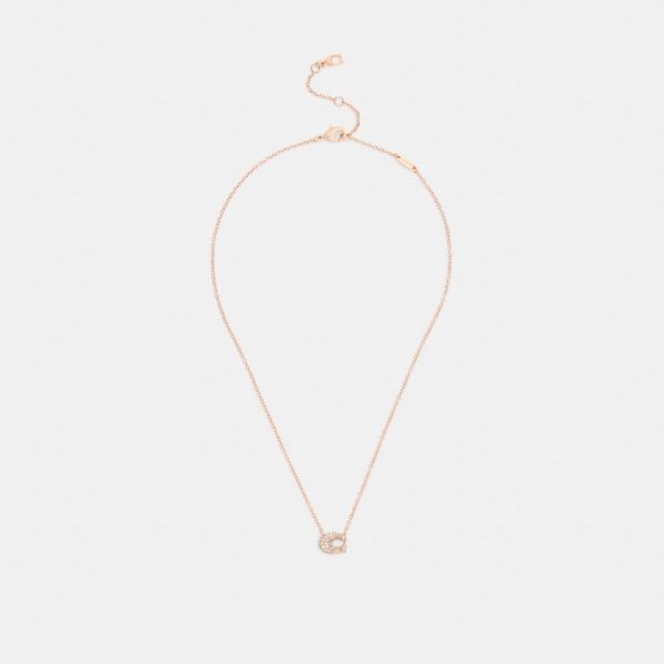 Coach Outlet Pavé C Necklace - Preorder