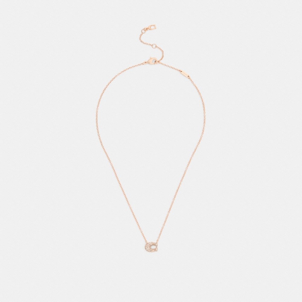 Coach Outlet Pavé C Necklace - Preorder