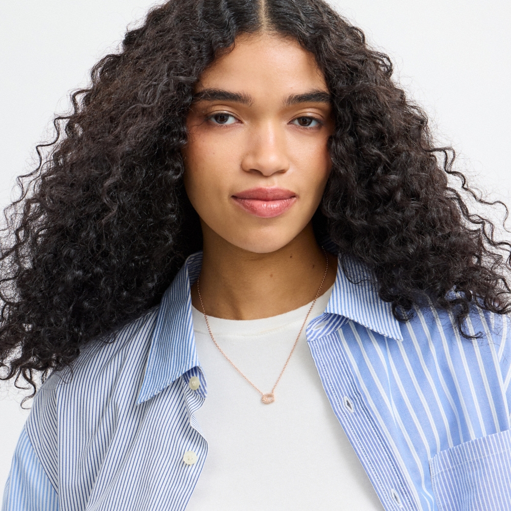Coach Outlet Pavé C Necklace - Preorder