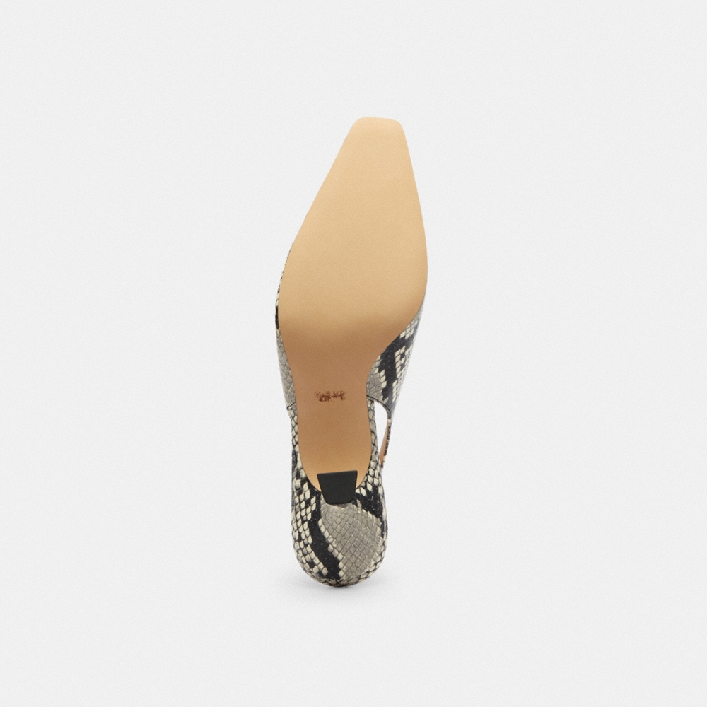 Coach Outlet Slingback Heel With Snake Print - Preorder