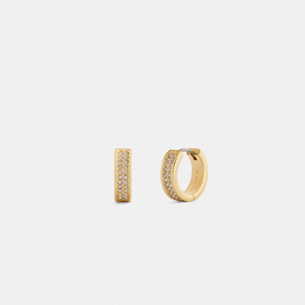 Coach Outlet Pavé C Huggie Earrings - Preorder