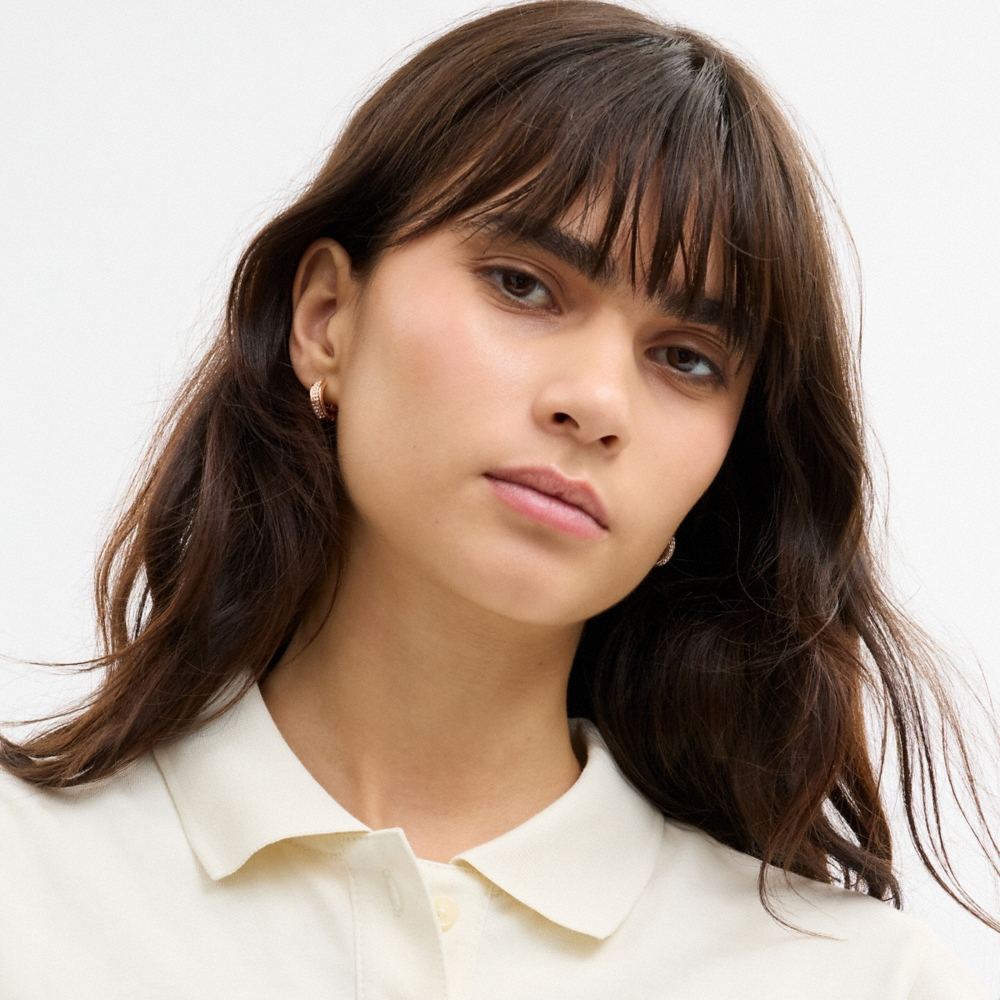 Coach Outlet Pavé C Huggie Earrings - Preorder