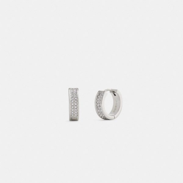 Coach Outlet Pavé C Huggie Earrings - Preorder