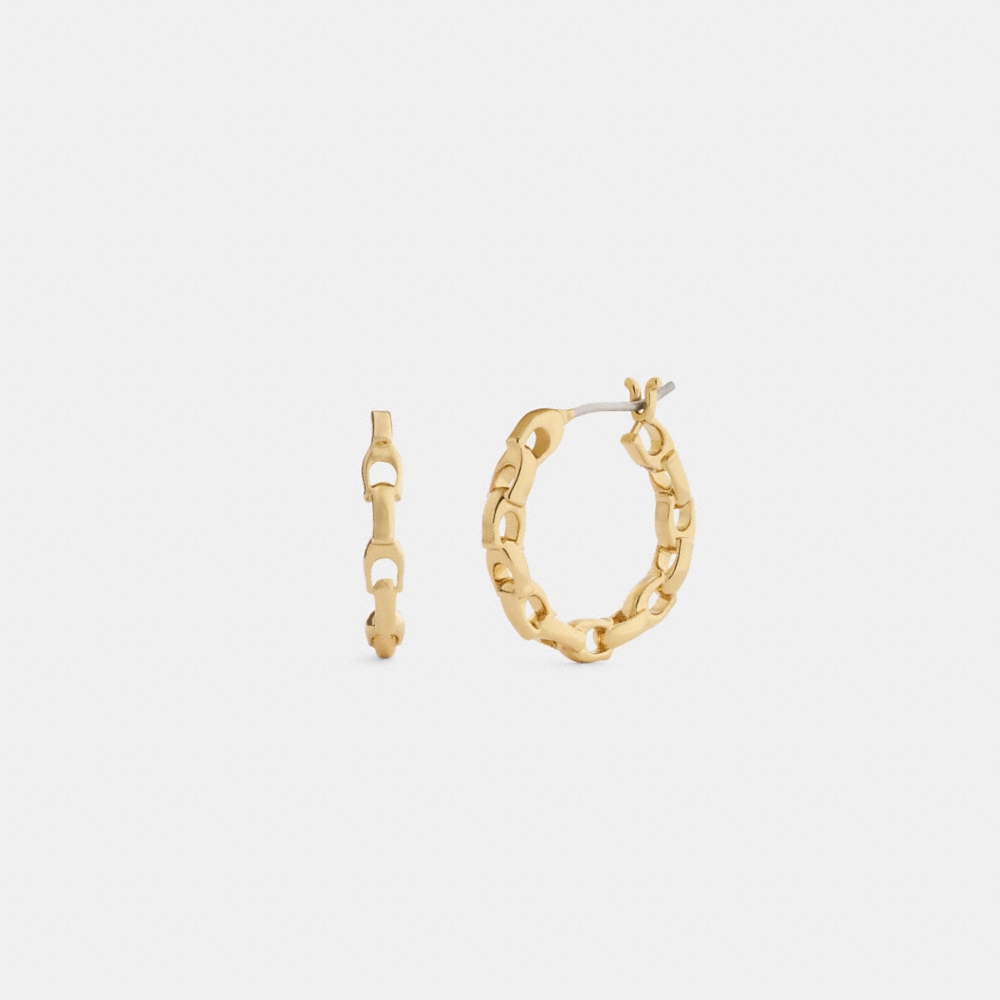 Coach Outlet Linked C Small Hoop Earrings - Preorder