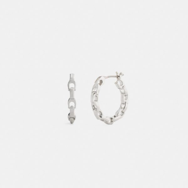 Coach Outlet Linked C Small Hoop Earrings - Preorder