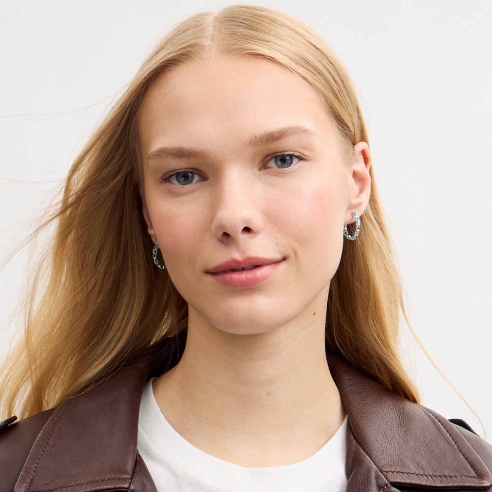 Coach Outlet Linked C Small Hoop Earrings - Preorder