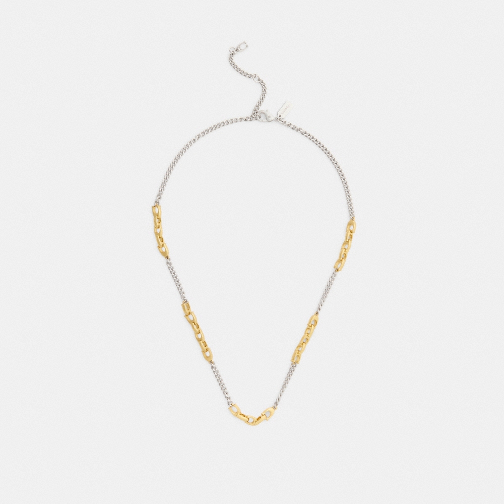 Coach Outlet Linked C Necklace - Preorder
