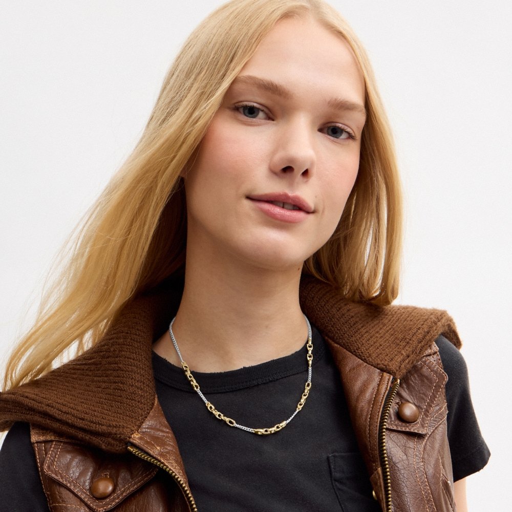 Coach Outlet Linked C Necklace - Preorder