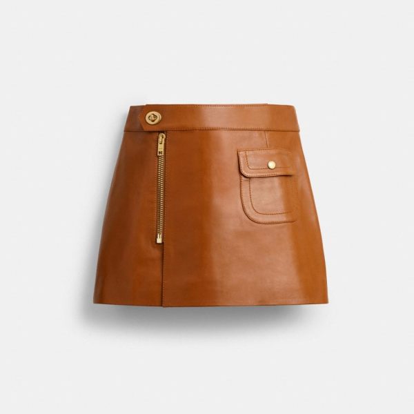 Coach Outlet Mini Leather Heritage Skirt - Preorder