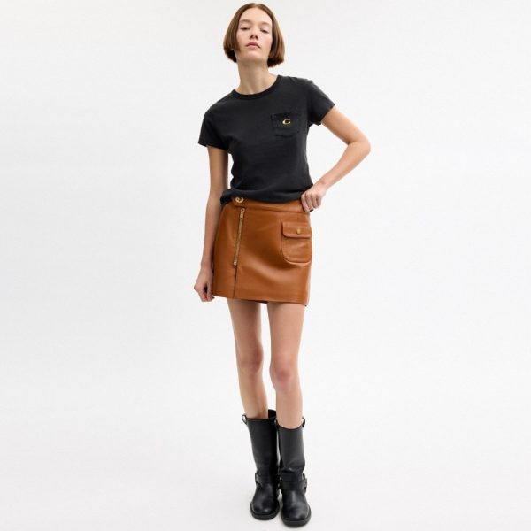 Coach Outlet Mini Leather Heritage Skirt - Preorder