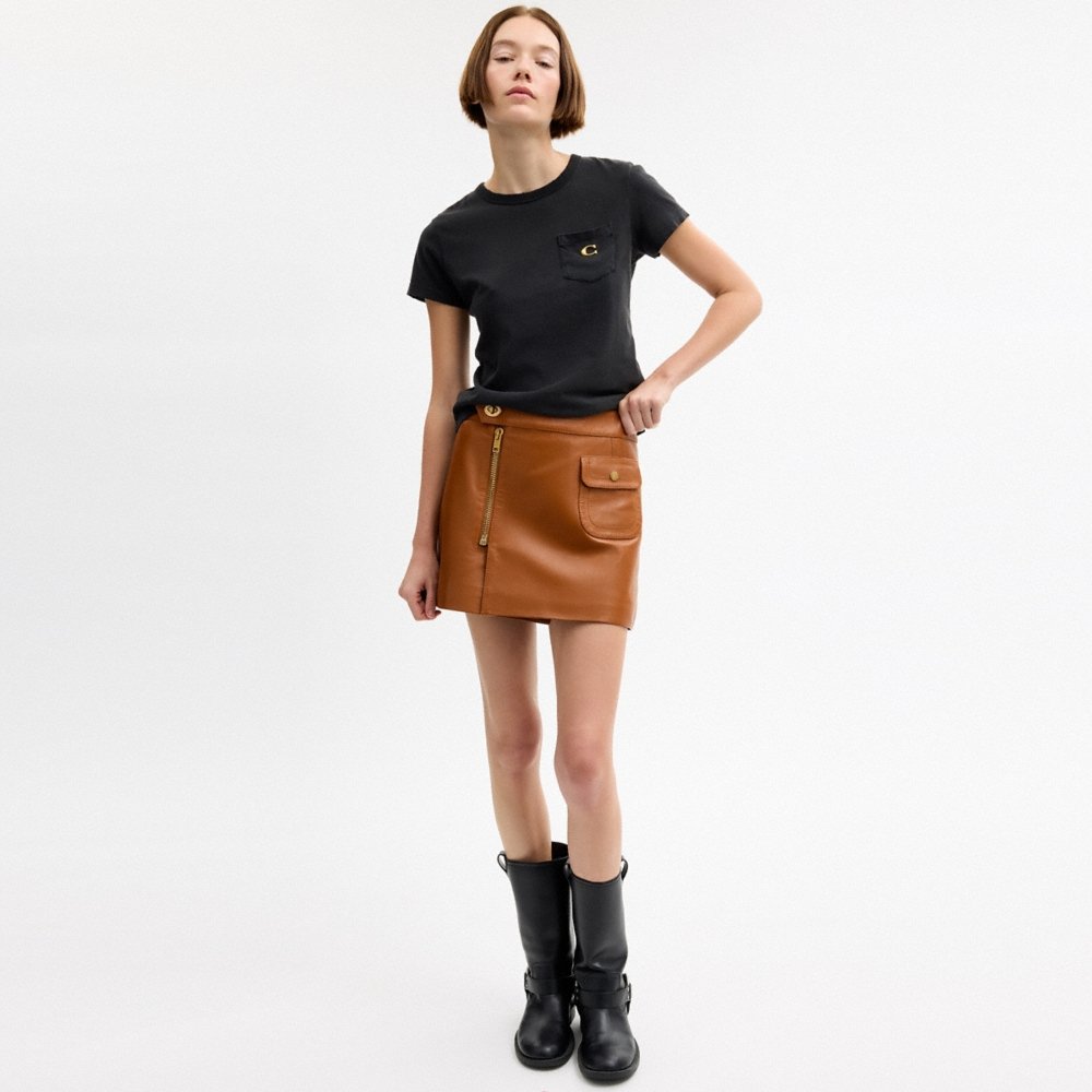 Coach Outlet Mini Leather Heritage Skirt - Preorder