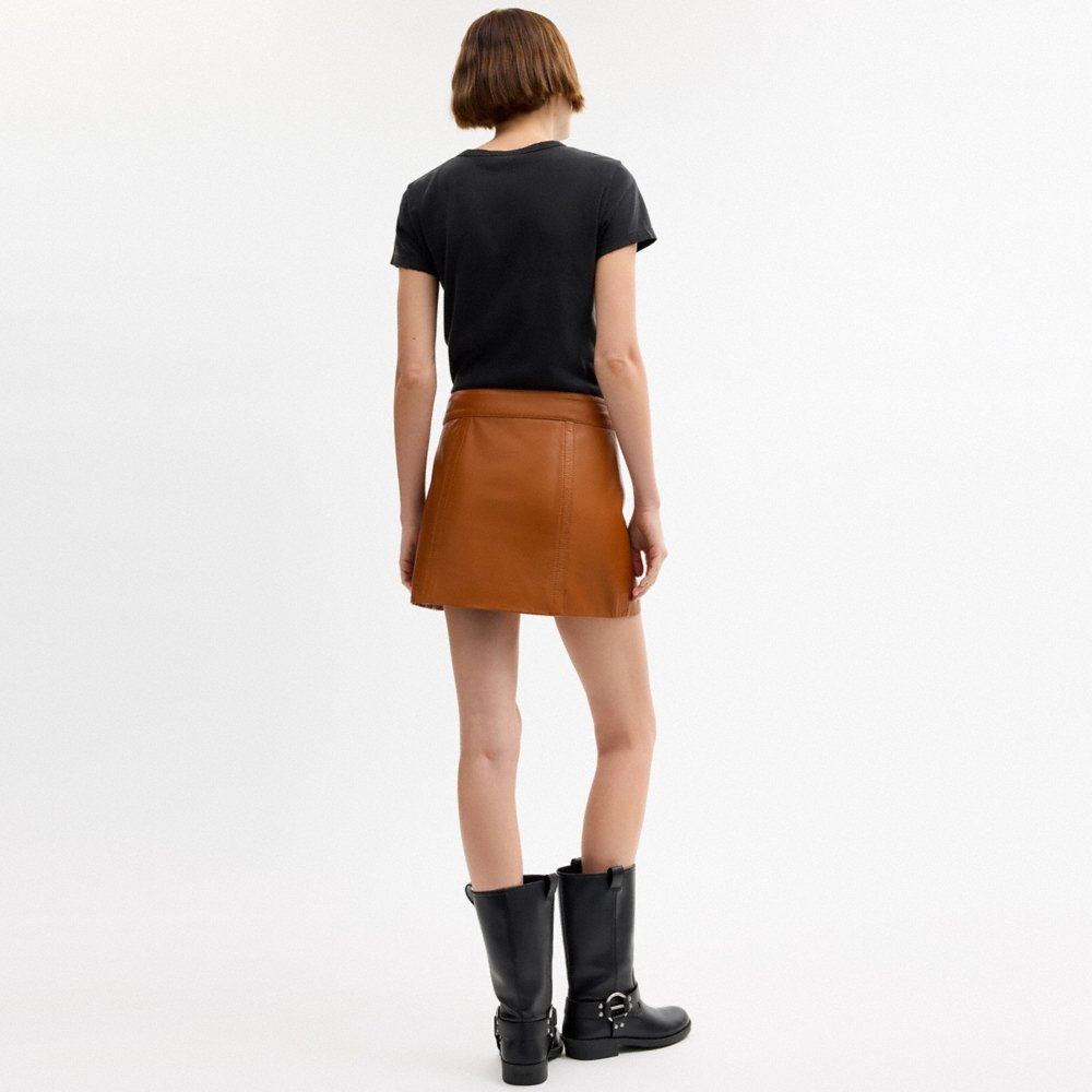 Coach Outlet Mini Leather Heritage Skirt - Preorder