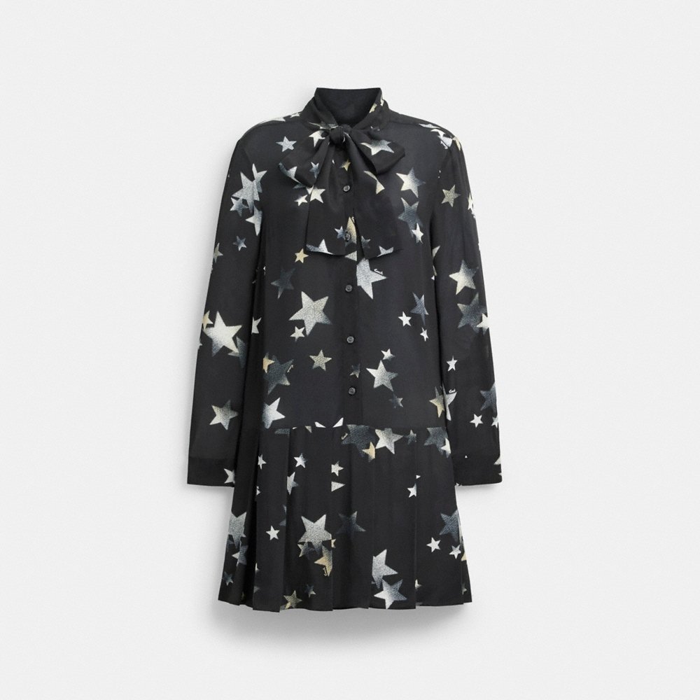 Coach Outlet Tie Neck Star Dress - Preorder