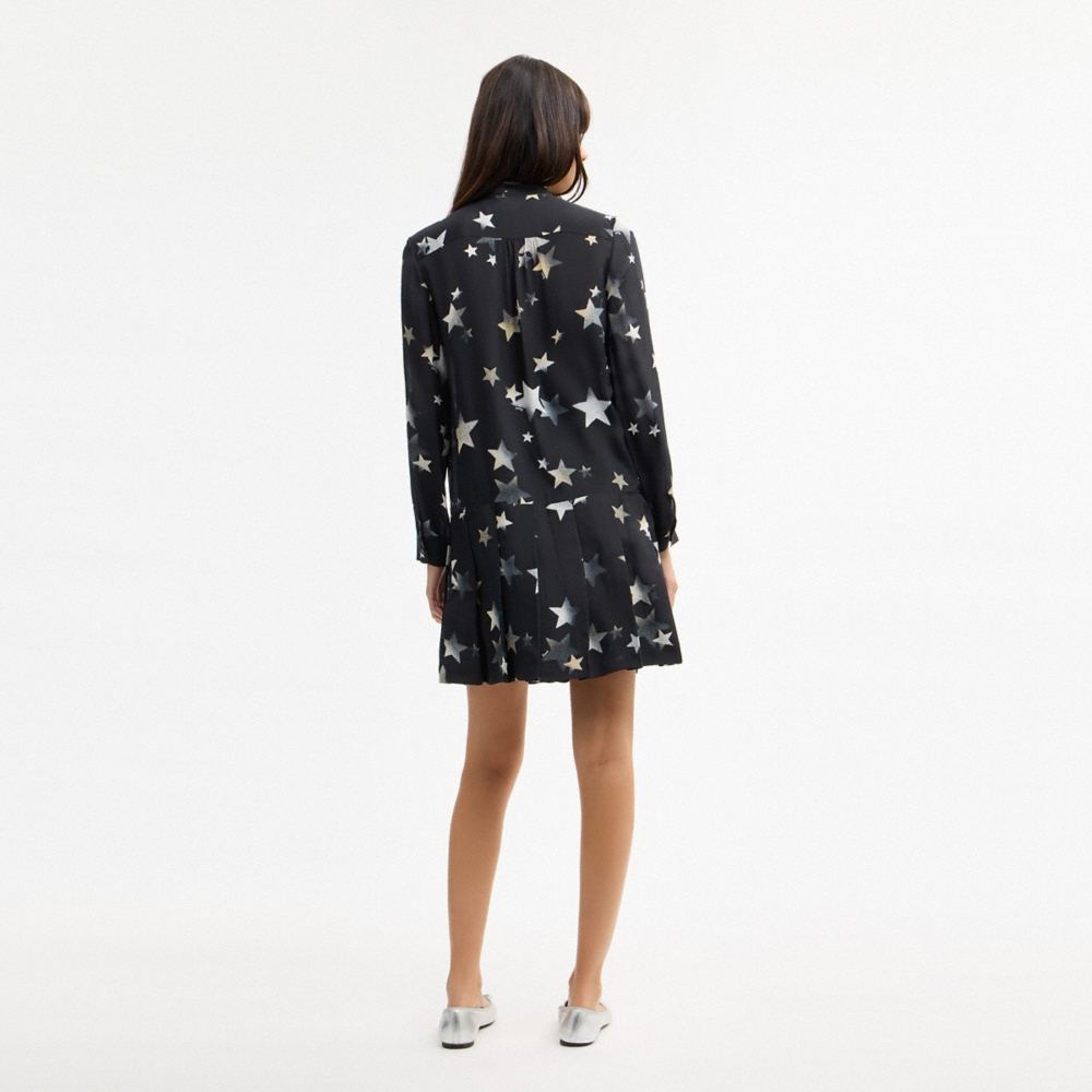 Coach Outlet Tie Neck Star Dress - Preorder
