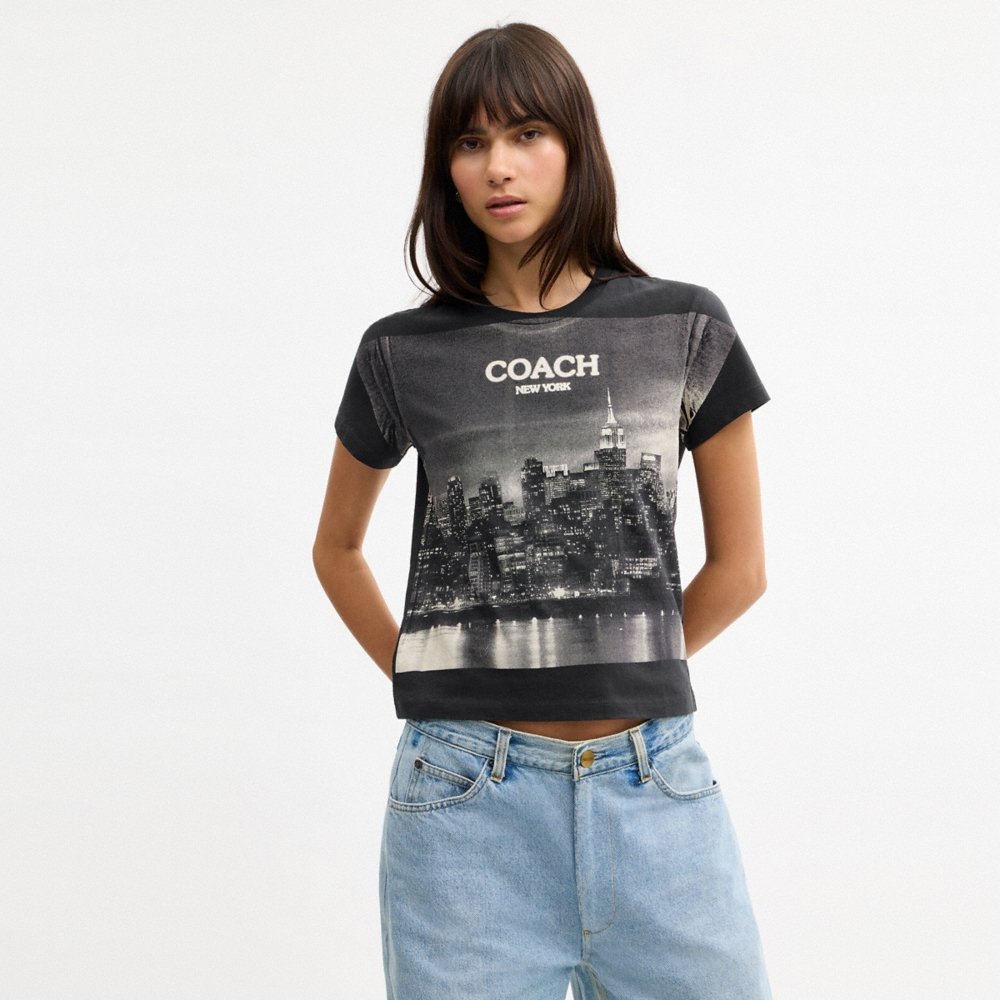Coach Outlet Postcard 90s Fit T-Shirt - Preorder - Image 4