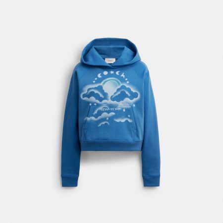 Coach Outlet Airbrush Hoodie - Preorder — Blue