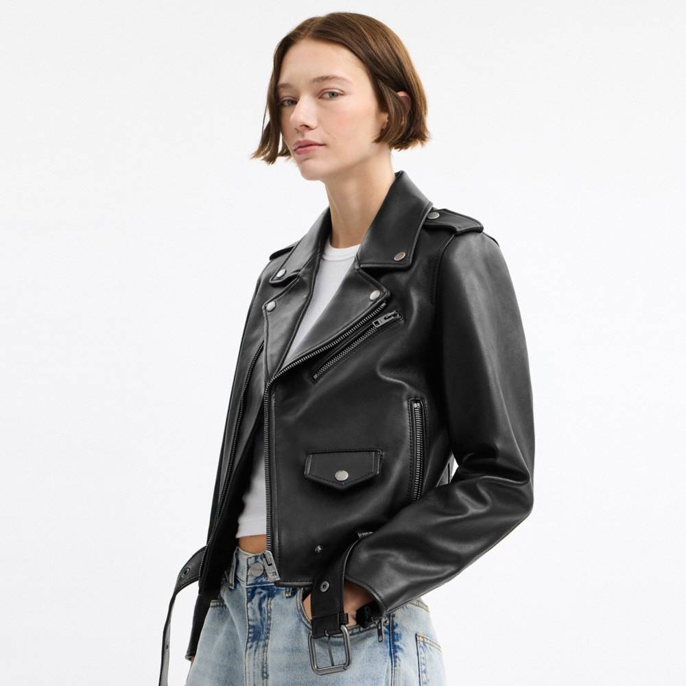 Coach Belted Moto Jacket - Preorder