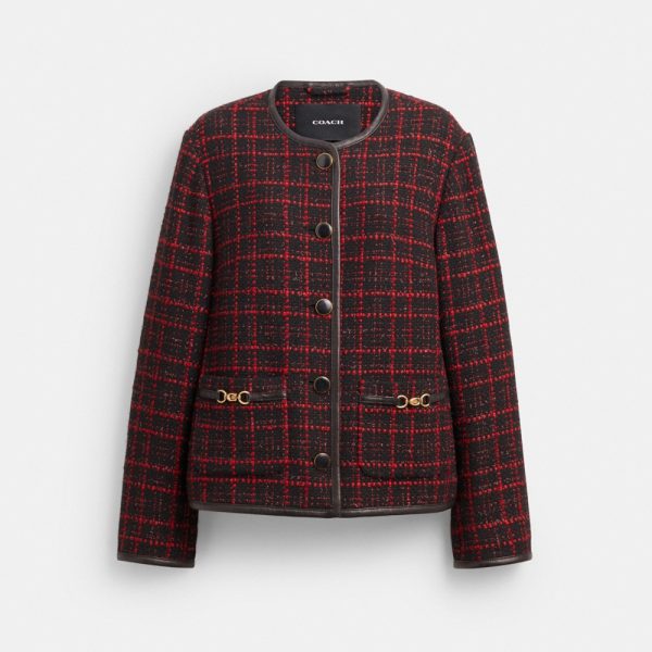 Coach Outlet Sculpted C Tweed Jacket - Preorder