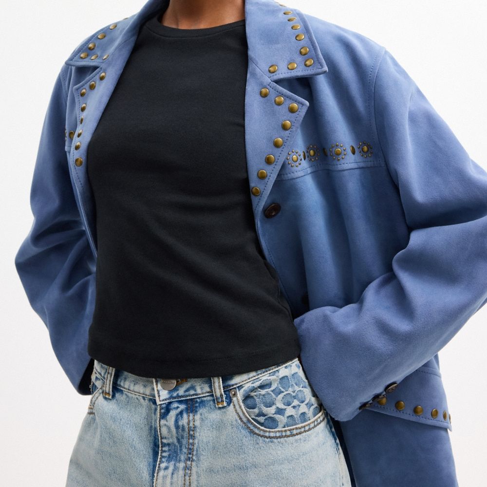 Coach Outlet Studded Suede Jacket - Preorder