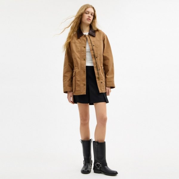 Coach Outlet Barn Jacket In Organic Cotton - Preorder