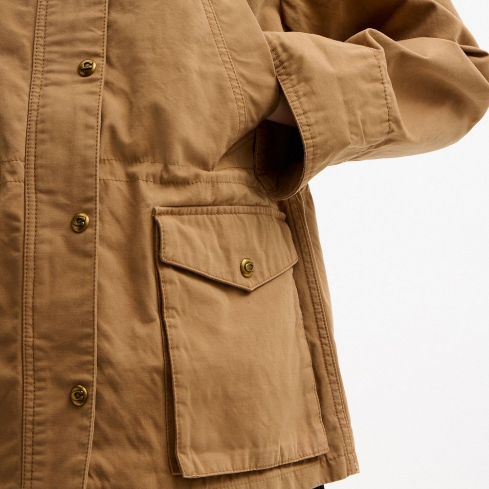 Coach Outlet Barn Jacket In Organic Cotton - Preorder