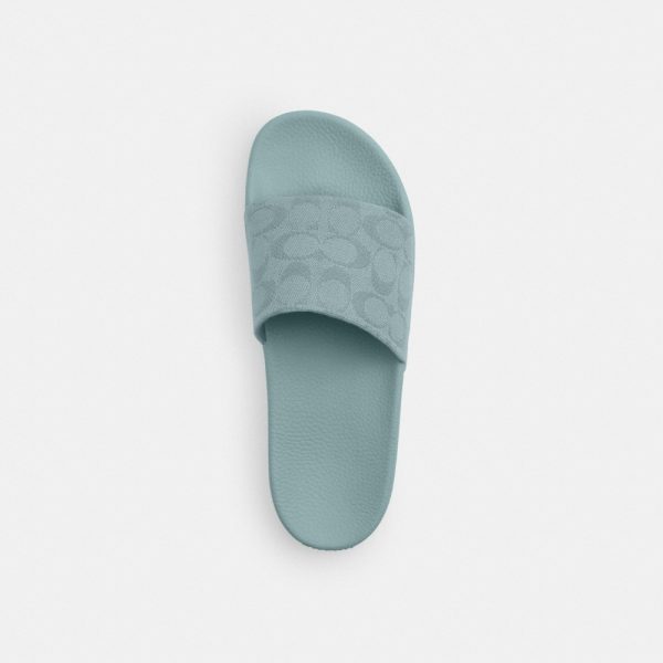 Coach Outlet Udele Sport Slide In Signature Jacquard Canvas - Preorder