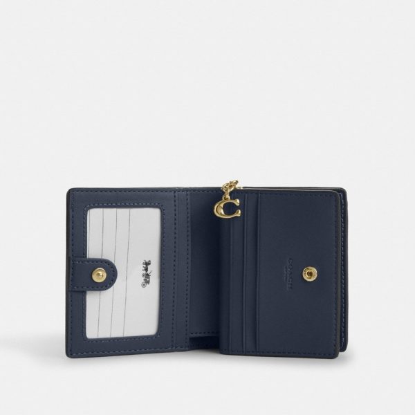Coach Outlet Snap Wallet In Signature Denim - Preorder