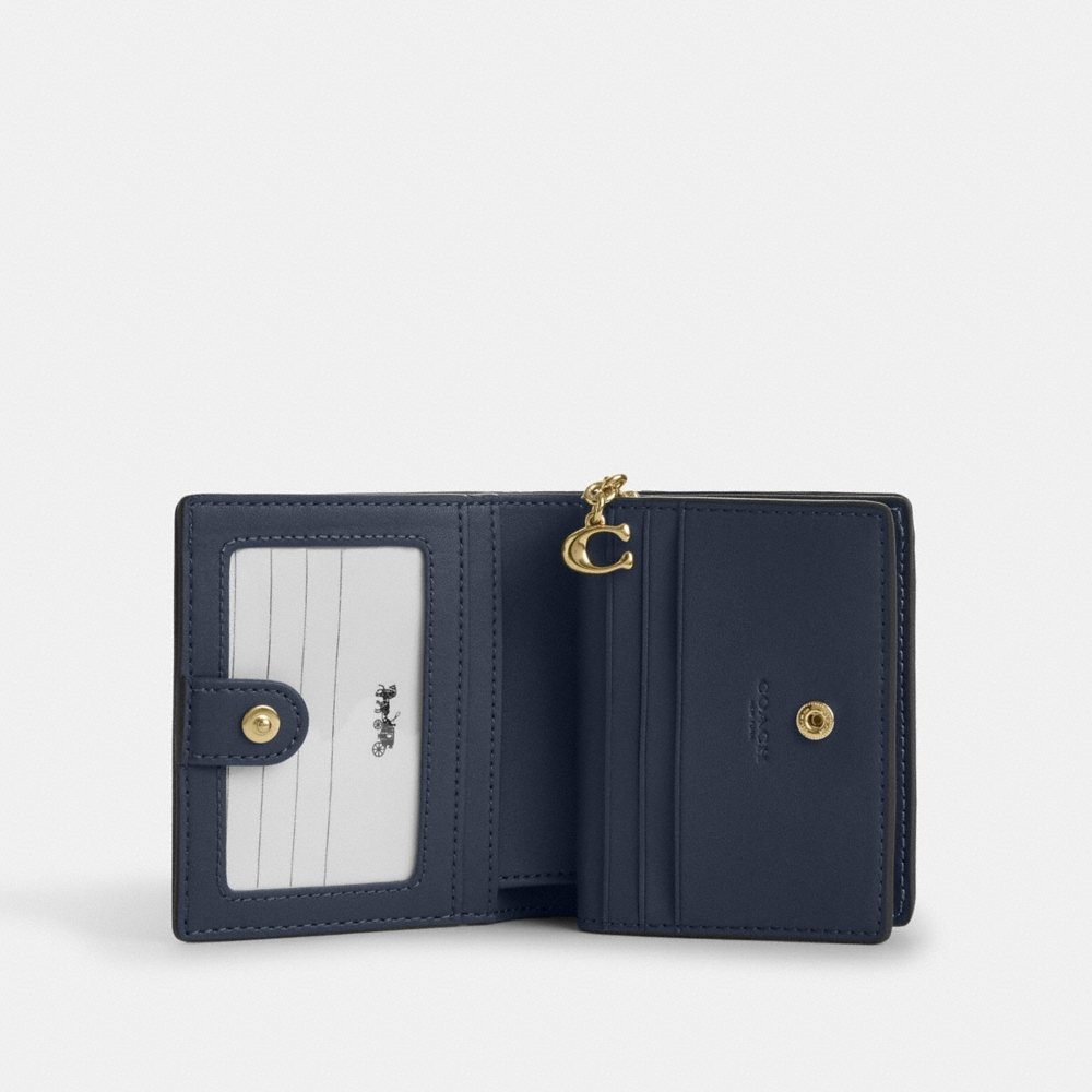 Coach Outlet Snap Wallet In Signature Denim - Preorder
