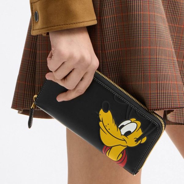 Coach Disney X Coach Essential Accordion Zip Wallet With Pluto - Preorder