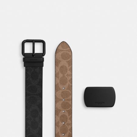 Coach Outlet Boxed Roller Buckle Cut-To-Size Reversible Belt, 38MM - Preorder
