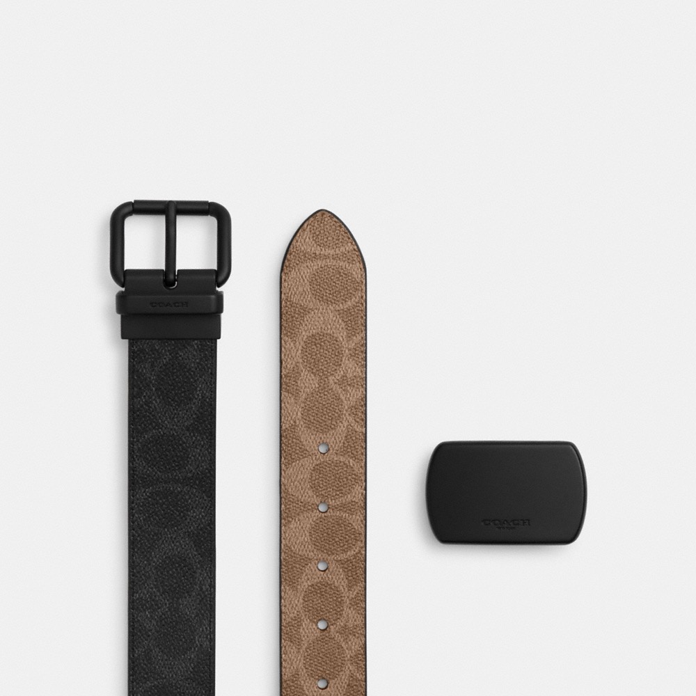 Coach Outlet Boxed Roller Buckle Cut-To-Size Reversible Belt, 38MM - Preorder