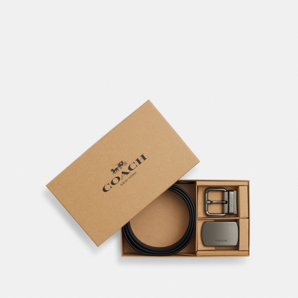 Coach Outlet Boxed Roller Buckle Cut-To-Size Reversible Belt, 38MM - Preorder