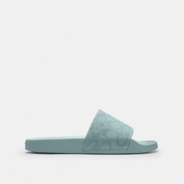 Coach Outlet Udele Sport Slide In Signature Jacquard Canvas - Preorder