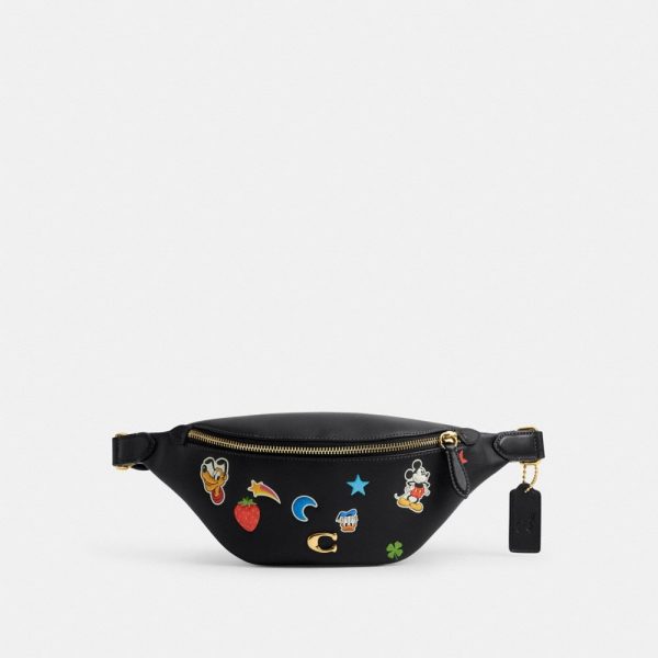 Coach Disney X Coach Charter Belt Bag 7 With Sticker Print - Preorder