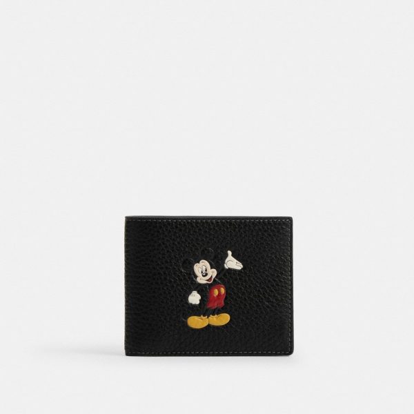 Coach Disney X Coach 3-In-1 Wallet In Regenerative Leather With Mickey Mouse - Preorder