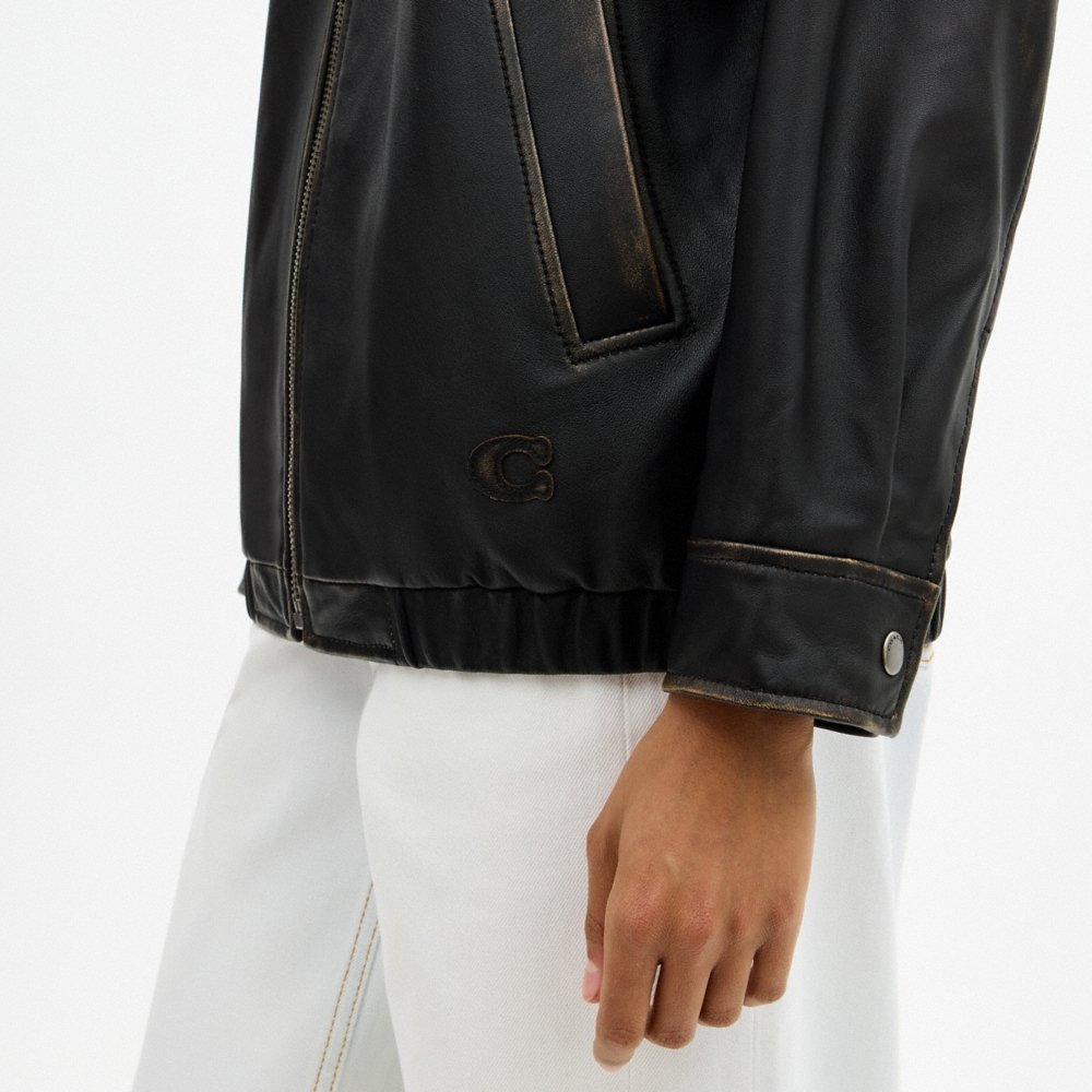 Coach Outlet Loved Oversized Leather Jacket - Preorder