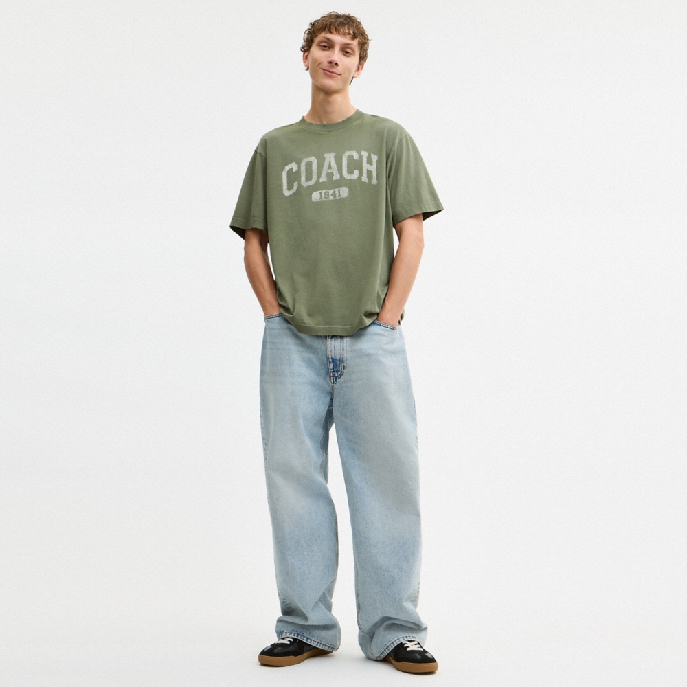 Coach Outlet Sun Fade Easy T-Shirt In Organic Cotton - Preorder