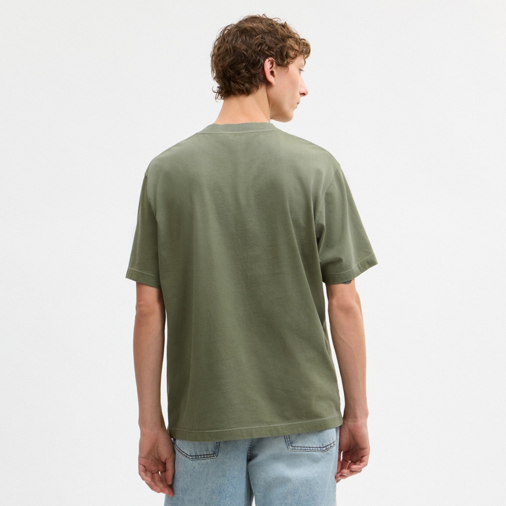 Coach Outlet Sun Fade Easy T-Shirt In Organic Cotton - Preorder