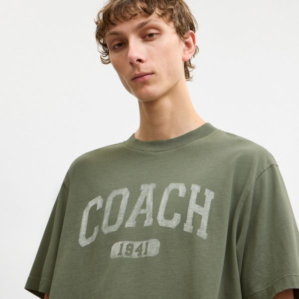 Coach Outlet Sun Fade Easy T-Shirt In Organic Cotton - Preorder