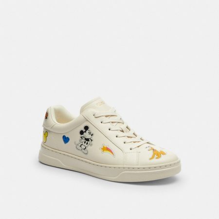 Coach Disney X Coach High Line Sneaker With Sticker Print - Preorder — Chalk Multi