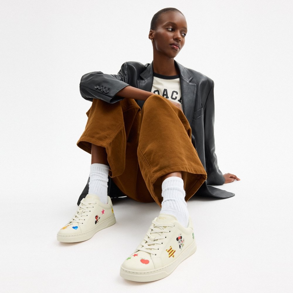 Coach Disney X Coach High Line Sneaker With Sticker Print - Preorder