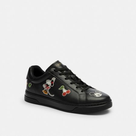 Coach Disney X Coach High Line Sneaker With Sticker Print - Preorder — Black Multi/Silver