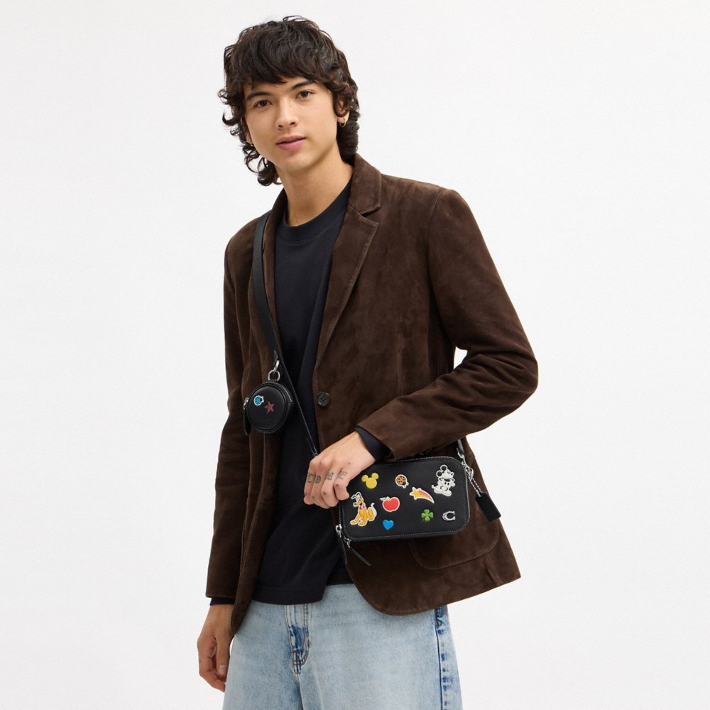 Coach Disney X Coach Charter Slim Crossbody Bag With Sticker Print - Preorder