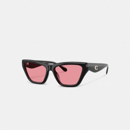 Coach C Hardware Cat Eye Sunglasses - Preorder — Black