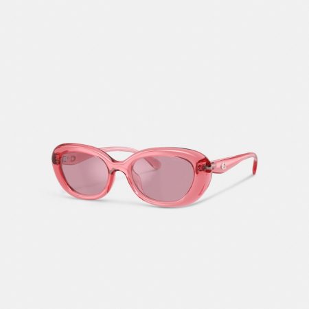 Coach C Hardware Round Sunglasses - Preorder — Pink