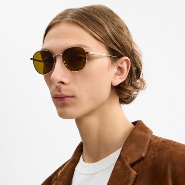 Coach Metal Hangtag Round Sunglasses - Preorder