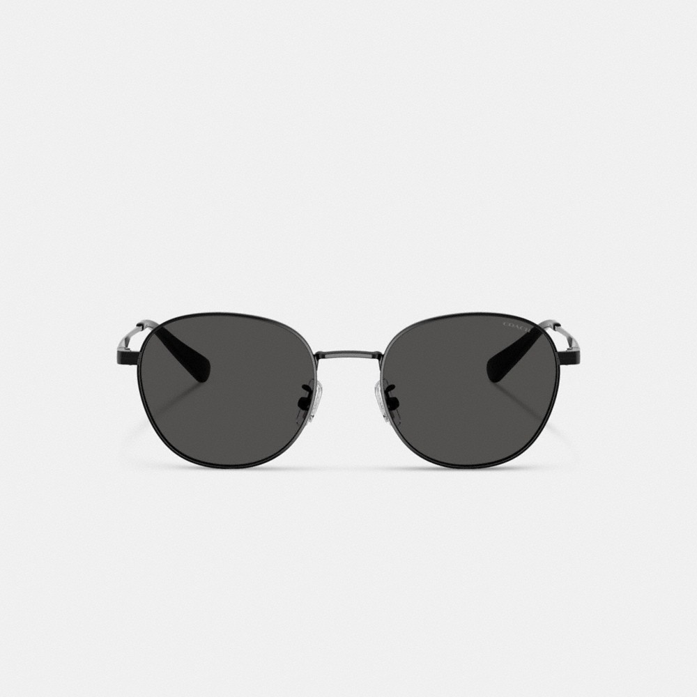 Coach Metal Hangtag Round Sunglasses - Preorder