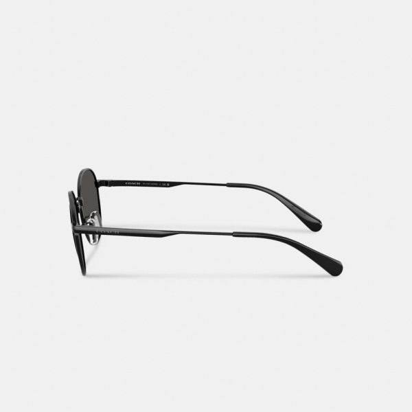 Coach Metal Hangtag Round Sunglasses - Preorder