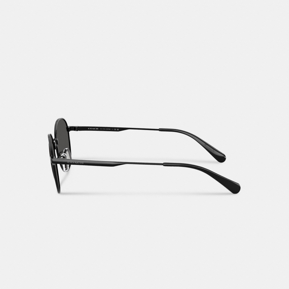 Coach Metal Hangtag Round Sunglasses - Preorder
