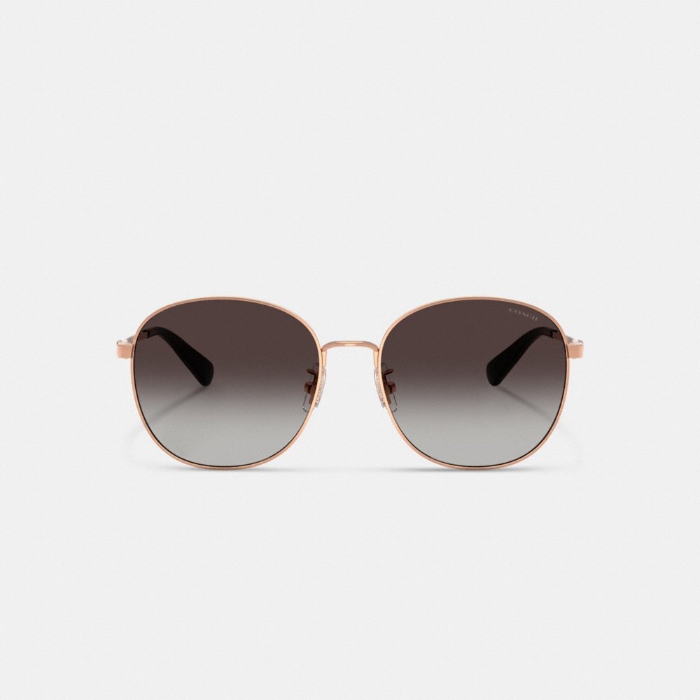 Coach C Hardware Metal Round Sunglasses - Preorder